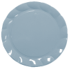 bajo plato plástico celeste