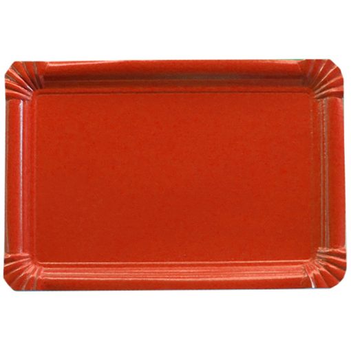 Bandeja rectangular roja - DeFiestaEnCasa