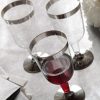 Presentación de copa de vino de plata - DeFiestaEnCasa