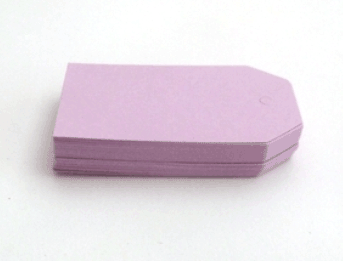 Etiqueta cartón lila
