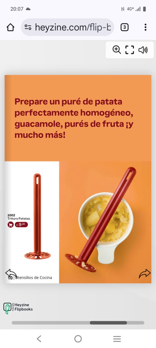 Aplasta patatas tupperware, una unidad - Imagen 3